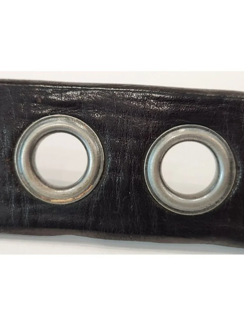Billy Belts Dark Brown Leather Belt Silver Buckle and Belt Holes Size 34 Vintage